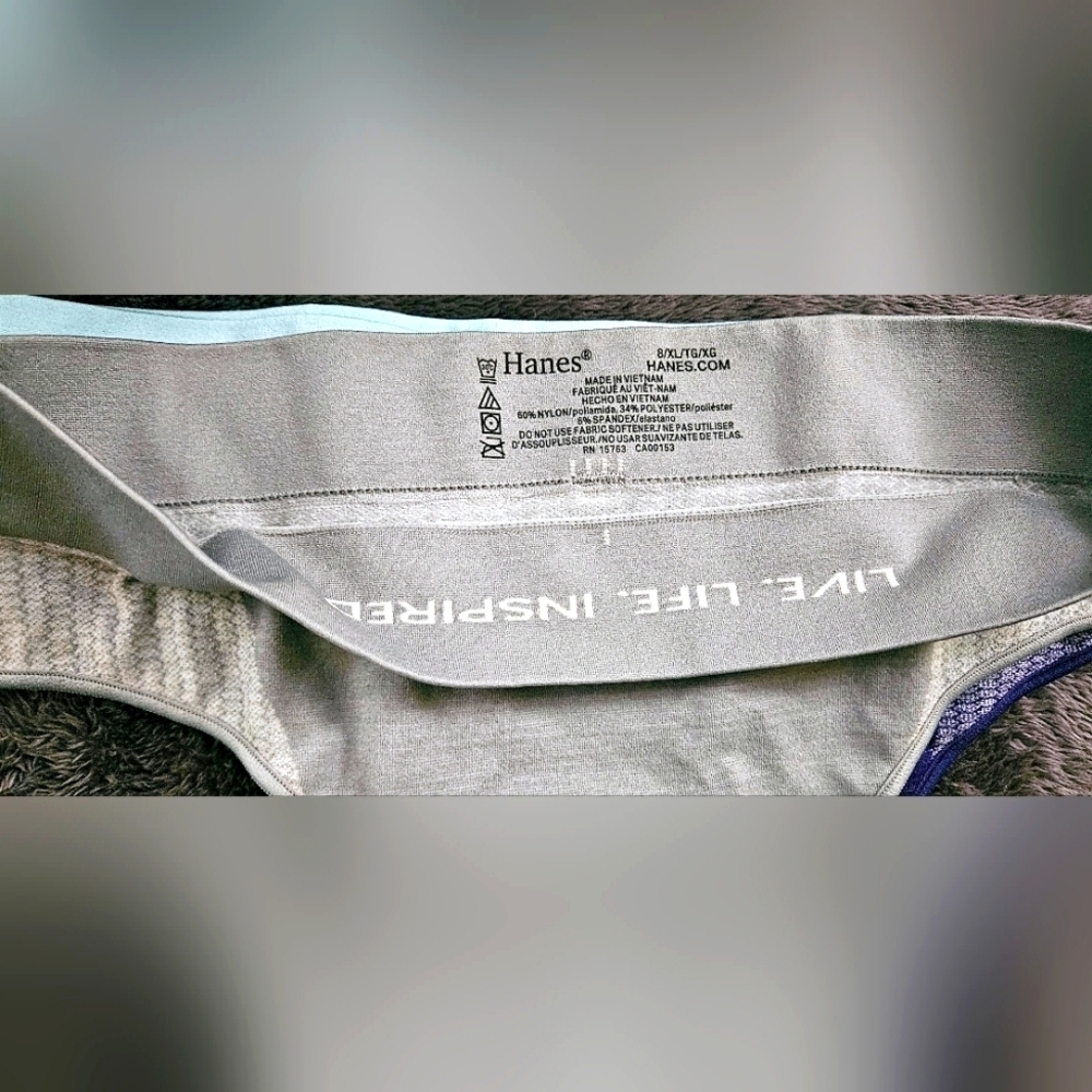 NWOT Hanes Sports Seamless Thong P3 - Picture 3 of 7